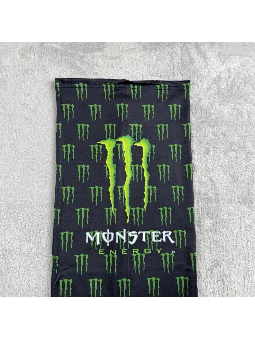 Monster Energy Neck Gaiter Face Cover Black Green Motorcycle Racing Tube Scarf